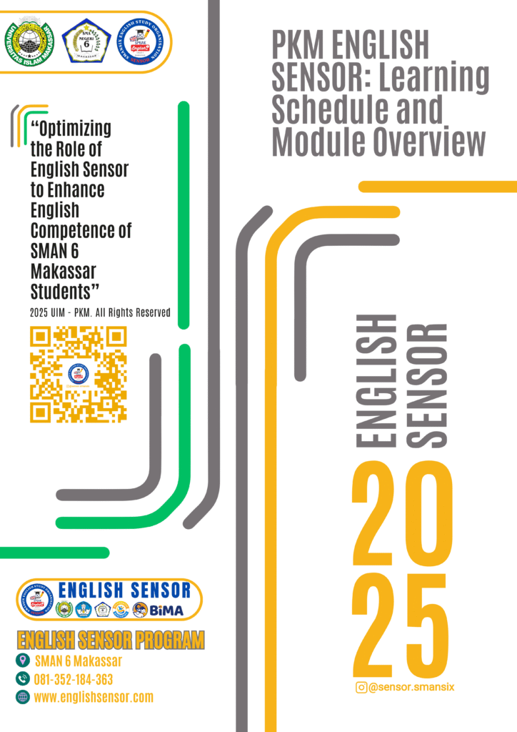 English Sensor Learning Schedule - English Sensor
