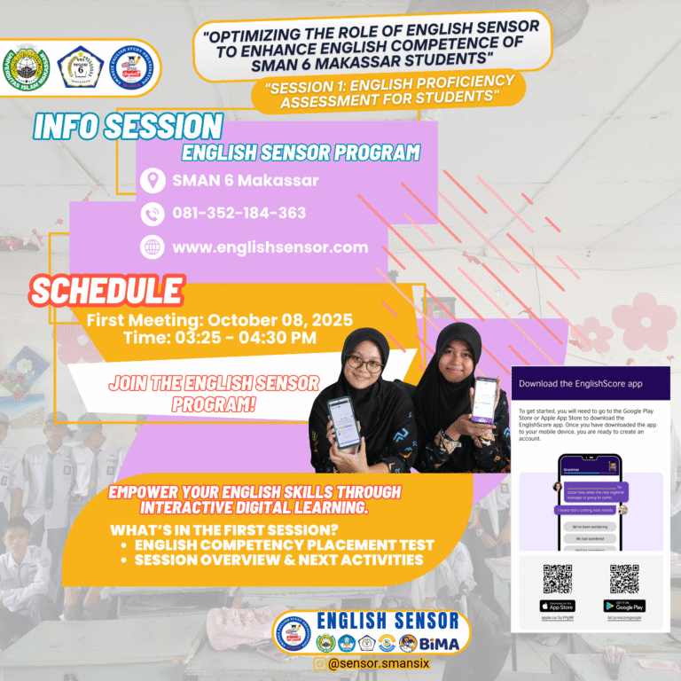 Welcome to the English Sensor Program: First Meeting – EnglishScore App Placement Test